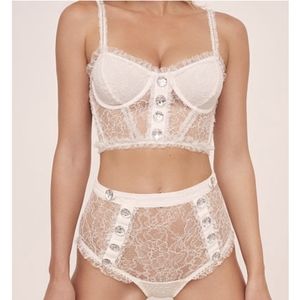 Stardust lace bustier